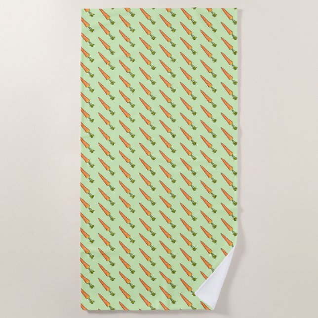 Carrot Beach Towel (Front)
