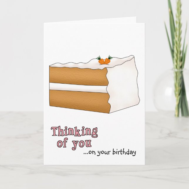 Carrot Cake Birthday Card (Front)