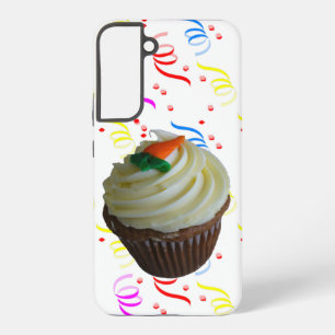 Carrot Cake Cupcake & Confetti Samsung Galaxy Case