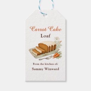 Carrot Cake Loaf Homemade Gift Tags