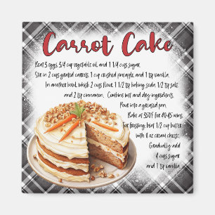 Carrot Cake recipe Magnet