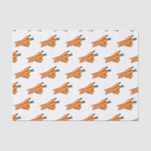 Carrot cartoon illustration tissue paper