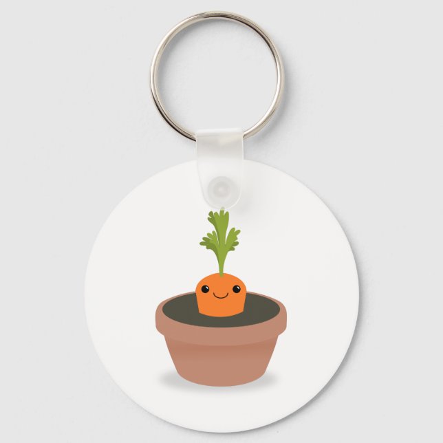 Carrot Character Keychain (Front)