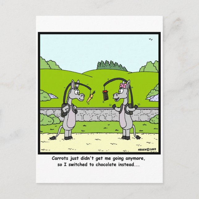 Carrot & Chocolate Postcard (Front)