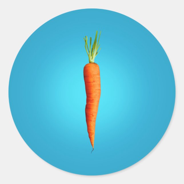 Carrot Classic Round Sticker (Front)