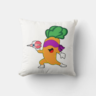 Carrot Darts Dart Throw Pillow