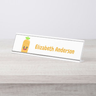 Carrot Desk Name Plate