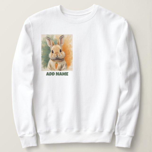 Carrot Dreams Bunny Sweatshirt (Design Front)