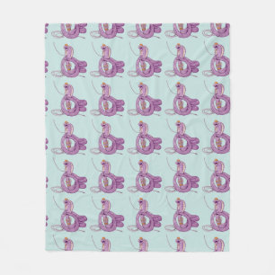 Carrot fighting Funny vegetable Fleece Blanket