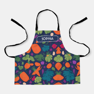 Carrot Floral Colourful Personalized Pattern Apron