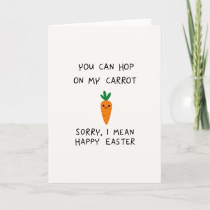 Carrot Happy Easter Message Card