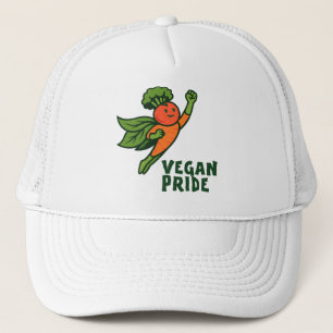 Carrot Hero Vegan Pride Trucker Hat