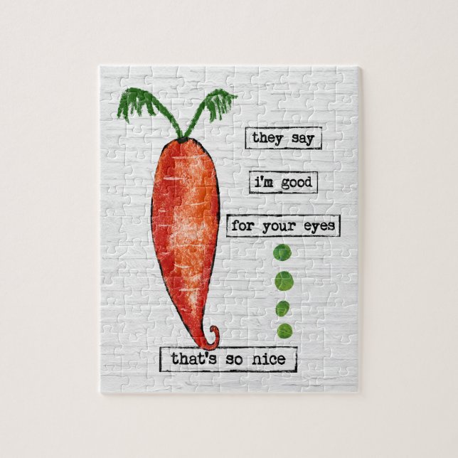 Carrot Jigsaw Puzzle - Drôle Vegetable So Nice (Vertical)