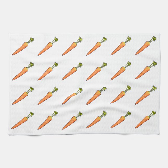 Carrot Kitchen Towel (Horizontal)