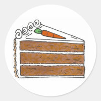 Carrot Layer Cake Slice Dessert Baking Foodie