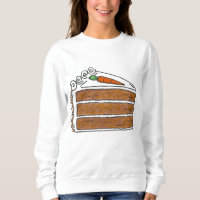 Carrot Layer Cake Slice Foodie Sweatshirt