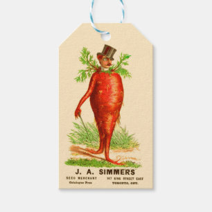 carrot man gift tags