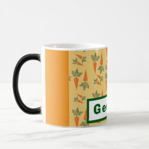 Carrot Orange Custom Name Magic Mug