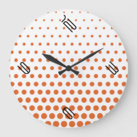 Carrot Orange Polka Dot Modern White
