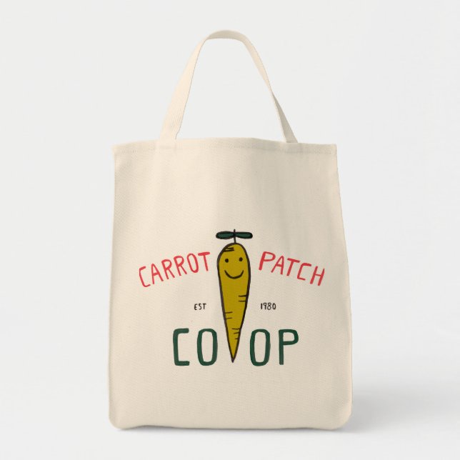Carrot Patch Co-op Wolfie the Bunny tote bag (Front)