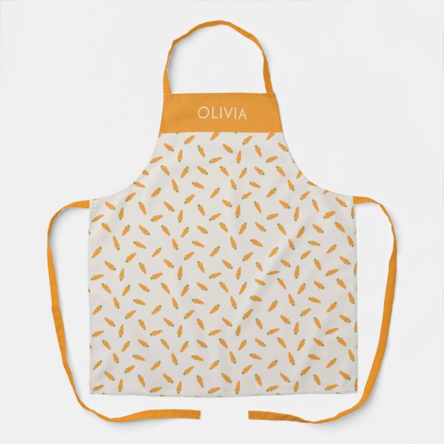 Carrot pattern vegtable apron (Front)