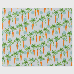 Carrot pattern wrapping paper