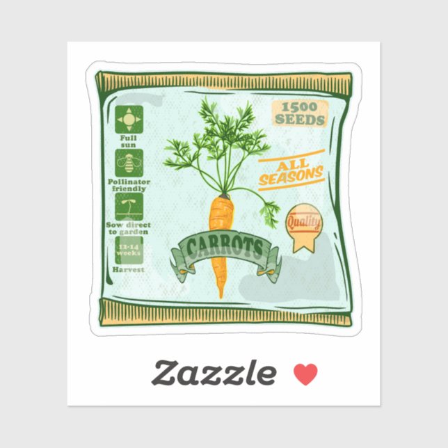 Carrot seeds growing veggies (Sheet)