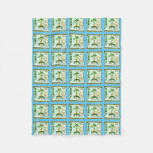Carrot seeds growing veggies fleece blanket