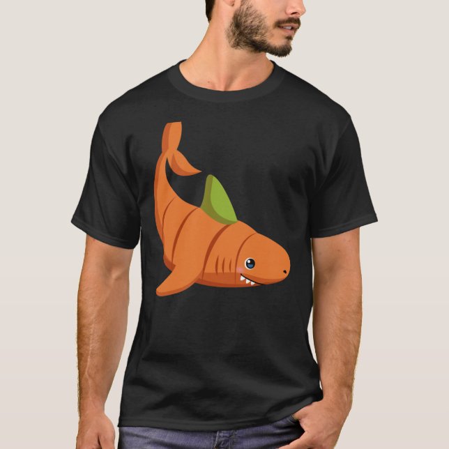 Carrot Shark Classic T-Shirt (Front)