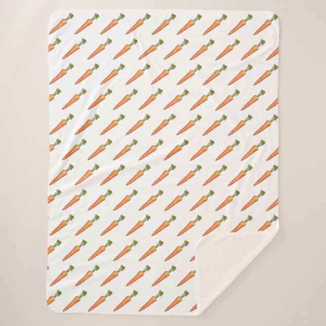 Carrot Sherpa Blanket (Front)