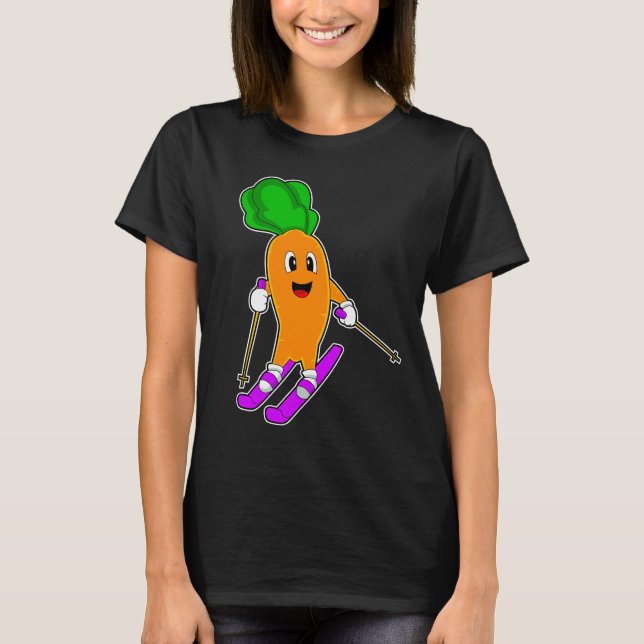Carrot Skier Ski T-Shirt (Front)