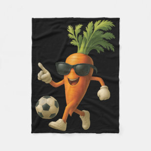 Carrot Soccer Football Tank Top  Fleece Blanket