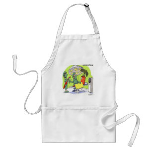 Carrot Surgery Funny Medical Cartoon Standard Apron