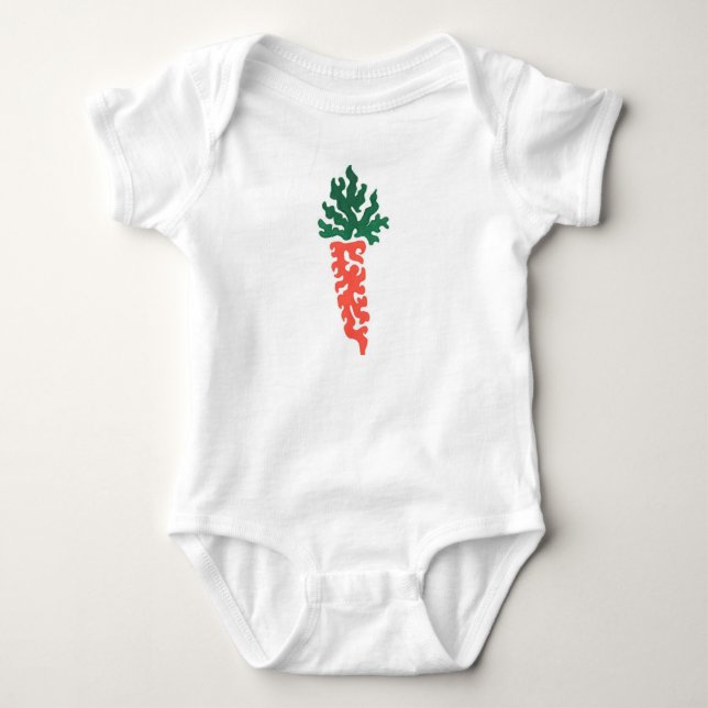 Carrot swirl infant creeper (Front)