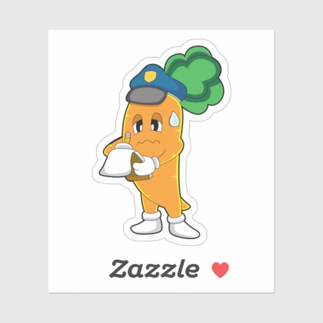 Carrot Traffic warden Parking ticket (Sheet)