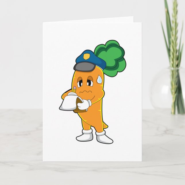 Carrot Traffic warden Parking ticket Card (Front)