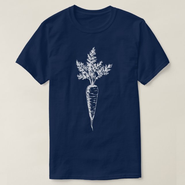 Carrot Vegetable Raw Vegan or Vegetarian Men and W T-Shirt (Design Front)