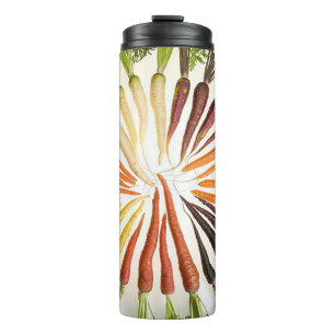 Carrot Vegetables Colourful Rainbow Pattern Garden Thermal Tumbler