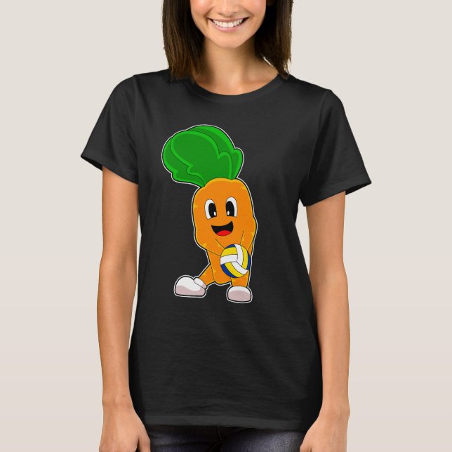 Carrot Volleyball player Volleyball T-Shirt (Front)