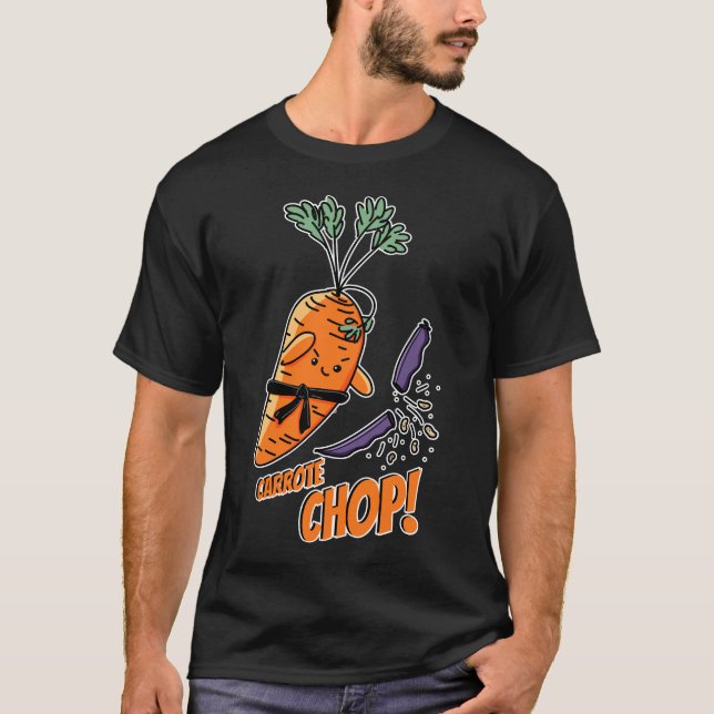 Carrote Chop! pun T-Shirt (Front)