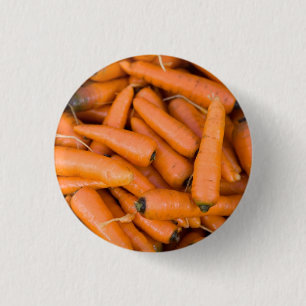 Carrots 1 Inch Round Button