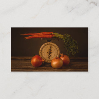 Carrots and Onion Still Life Business Card
