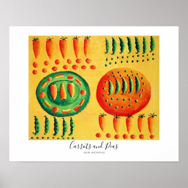 Carrots and Peas Painting Poster (Front)