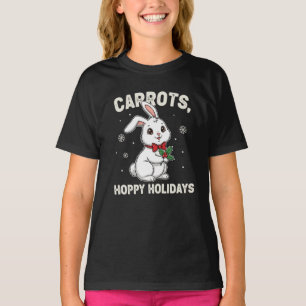 Carrots Hoppy Holidays – Cute Bunny Christmas T-Shirt