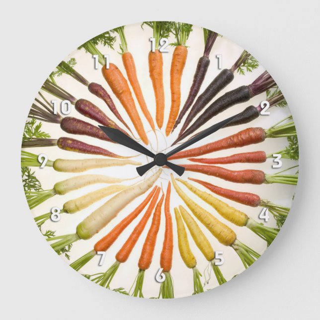 Carrots in a Circle Large Clock (Front)