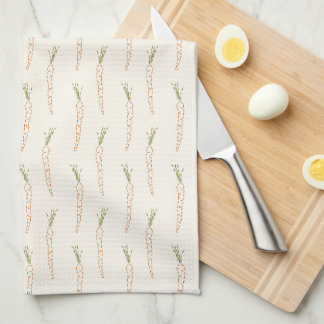 Carrots Orange Vegetable Garden Kitchen Towel