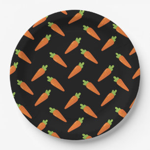 Carrots Paper Plate