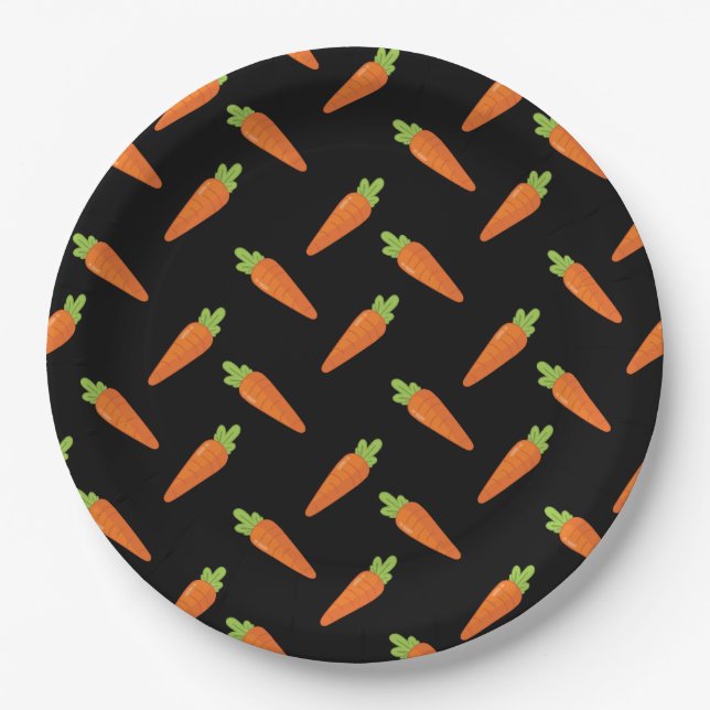 Carrots Paper Plate (Front)