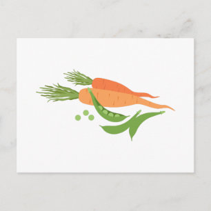 Carrots & Peas Postcard
