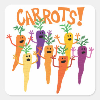 Carrots! Square Sticker